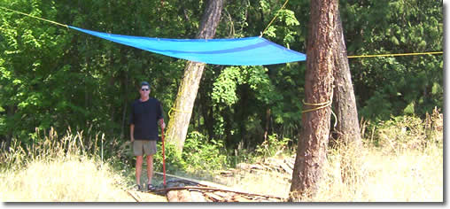 REPEAT WITH THE OTHER TARP CORNERS