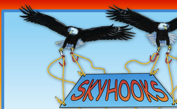 SkyHooks tarp hangers are the best thing for camping since fire!
